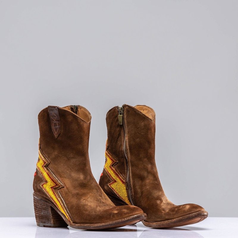 marco delli flash short suede boot in tobacco ladies european boots axels vail 39785798861034