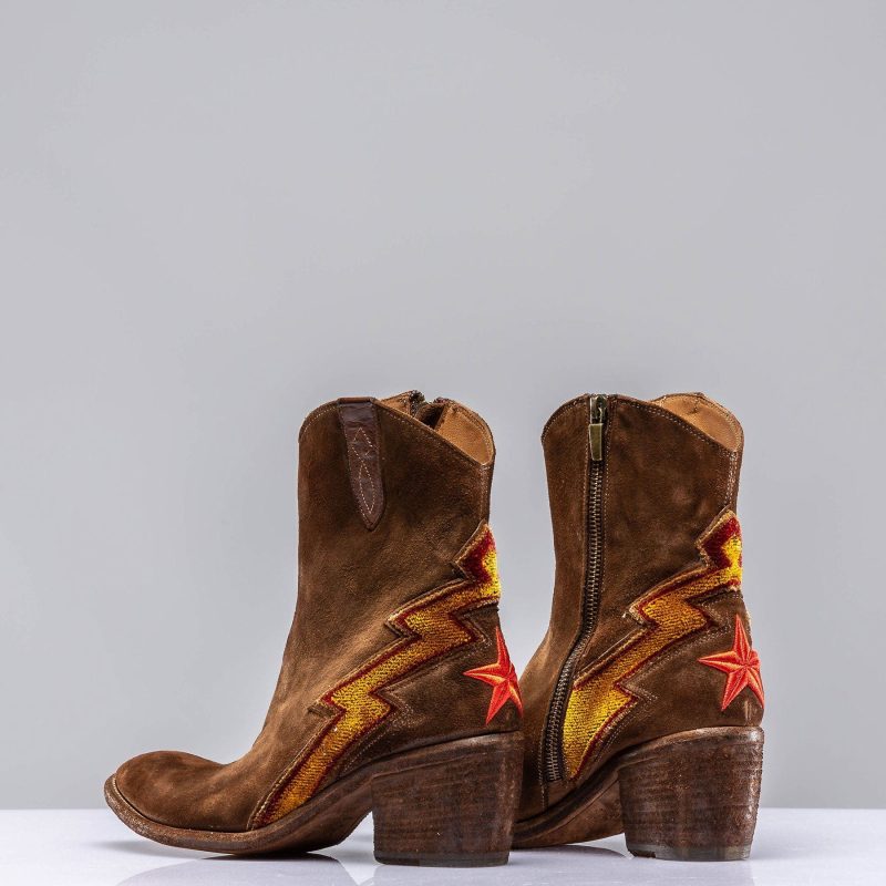 marco delli flash short suede boot in tobacco ladies european boots axels vail 39785799123178