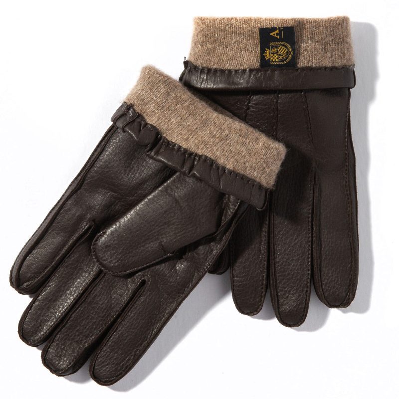 merola gloves bozeman deerskin gloves in dk brown mens accessories gloves axels vail 39707515257066