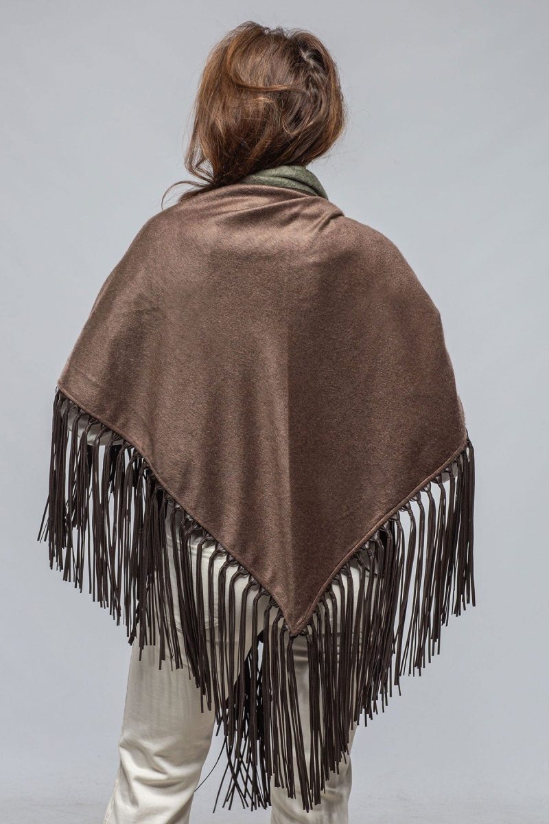 miraggio ponderosa reversible cashmere fringe shawl in olive taupe ladies accessories scarves axels vail 40508508930282