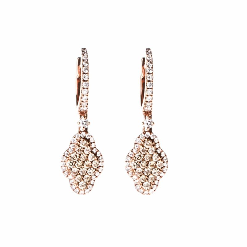 mizana champagne white diamond quatrefoil earrings jewelry earrings axels vail 40506371080426