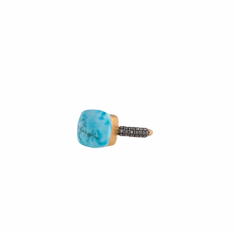 mizana new beginnings turquoise black diamond ring jewelry rings axels vail 40506354532586