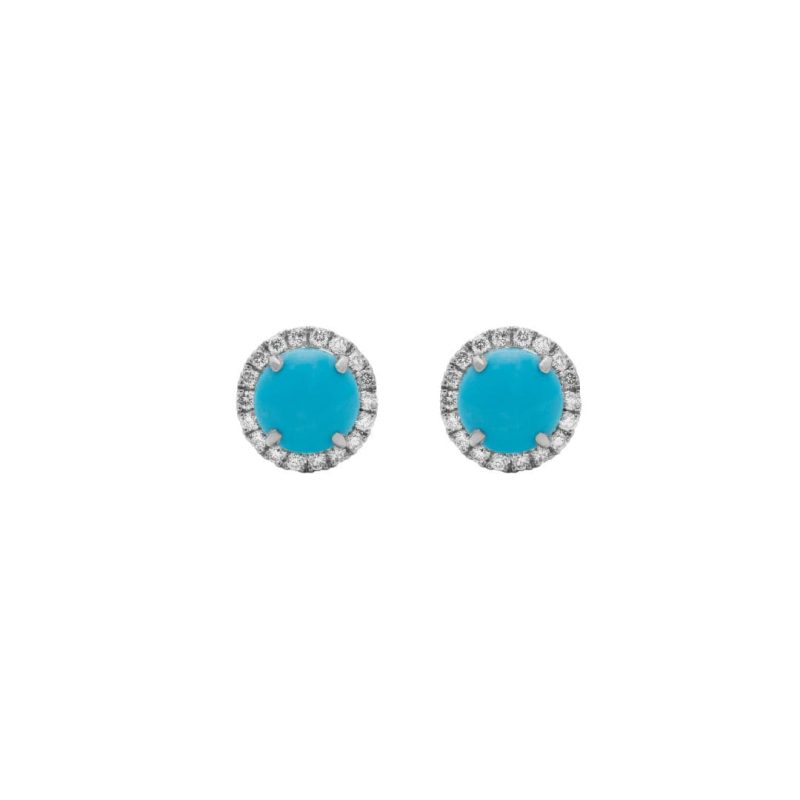 mizana turquoise diamond white gold earrings jewelry earrings axels vail 40506355974378