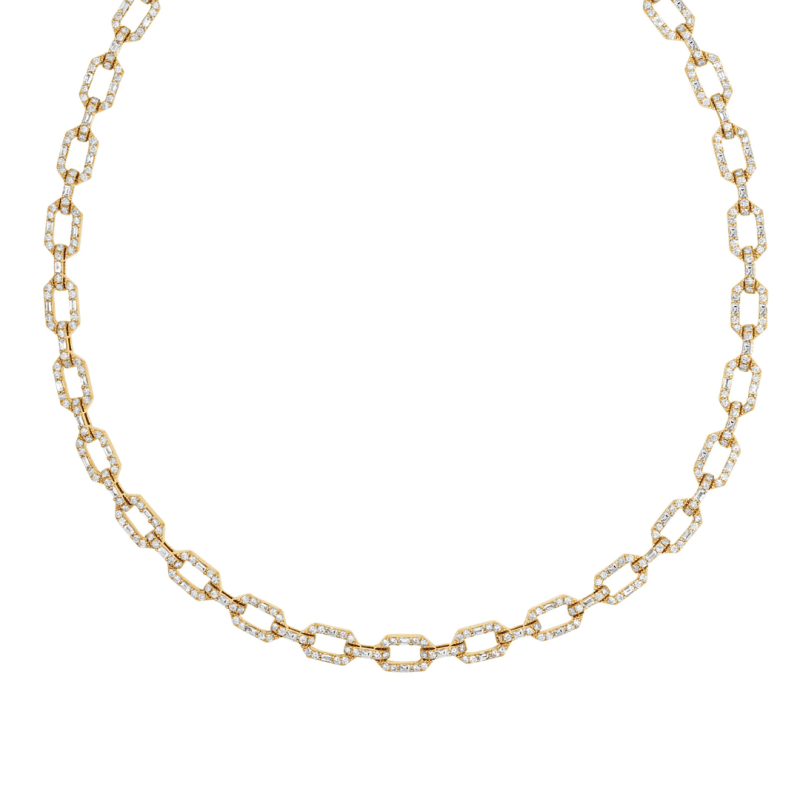 mizana yellow gold diamond enchanted links necklace jewelry necklaces axels vail 40506185122026