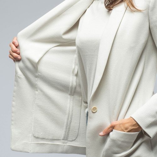 nells nelson odette knit blazer in stone ladies tailored jackets axels vail 38641618944234