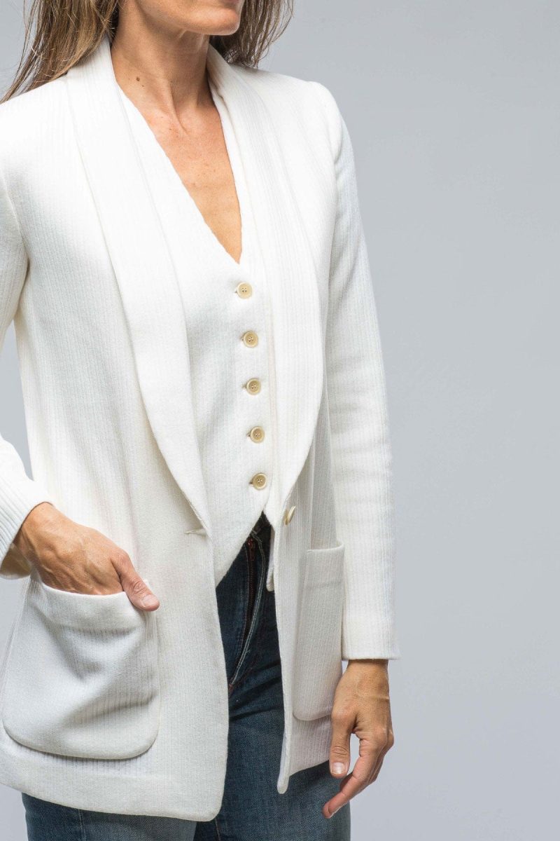 nells nelson tallia pinstripe rib blazer in milk white ladies tailored jackets axels vail 38523434664170