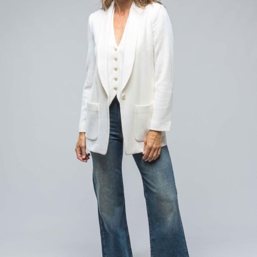 nells nelson tallia pinstripe rib blazer in milk white ladies tailored jackets axels vail 38523434696938