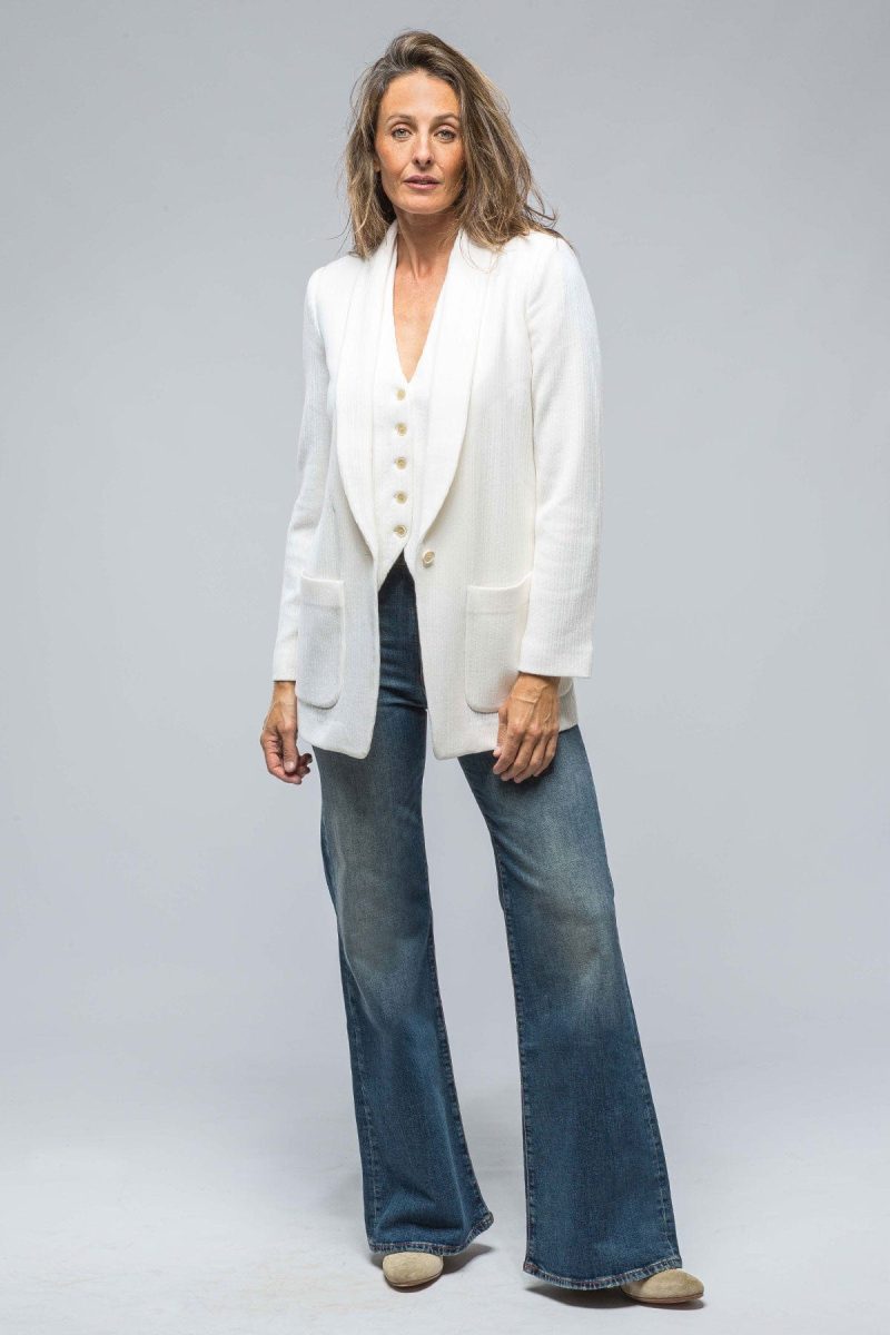 nells nelson tallia pinstripe rib blazer in milk white ladies tailored jackets axels vail 38523434696938