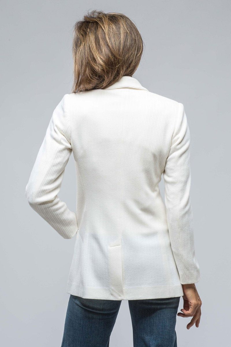 nells nelson tallia pinstripe rib blazer in milk white ladies tailored jackets axels vail 38523435352298