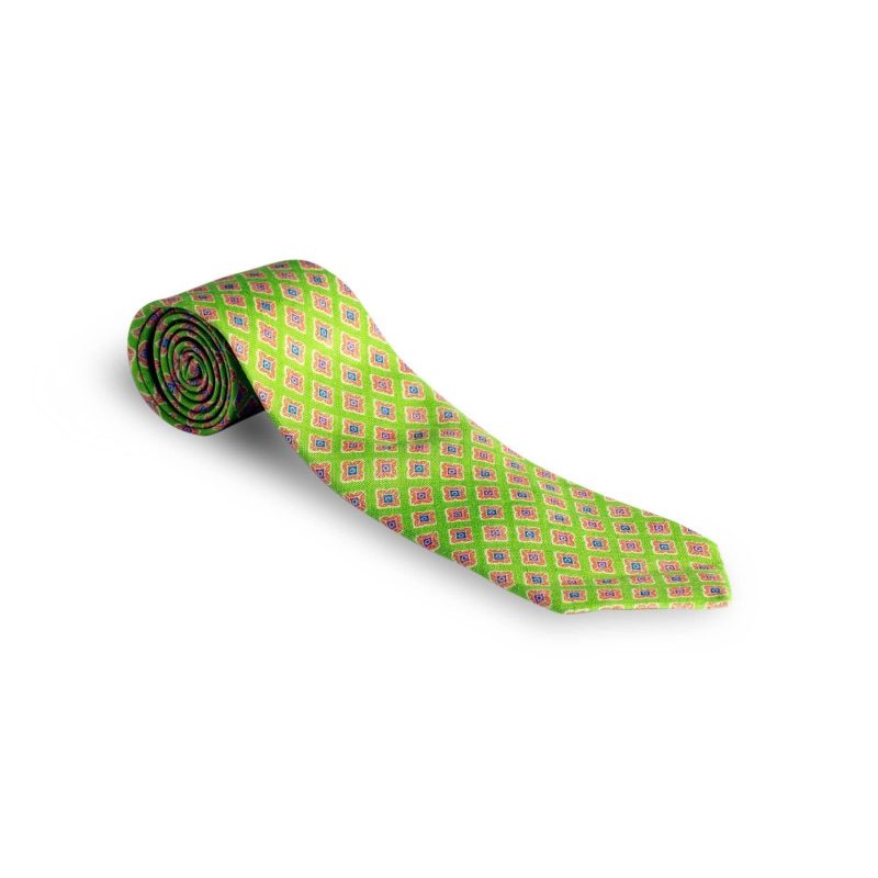 petronius petronius ciao ties in lime diamonds mens accessories ties axels vail 28260490182845