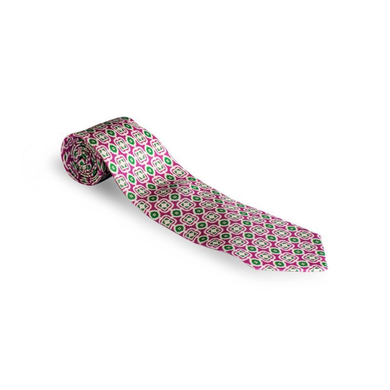 petronius petronius ciao ties in pink green squares mens accessories ties axels vail 28260557684925