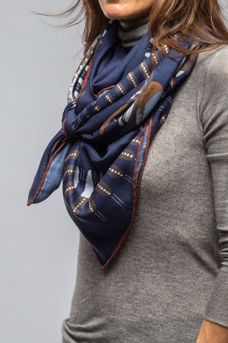 rani arabella american indian cashmere scarf in navy ladies accessories scarves axels vail 40614248349930