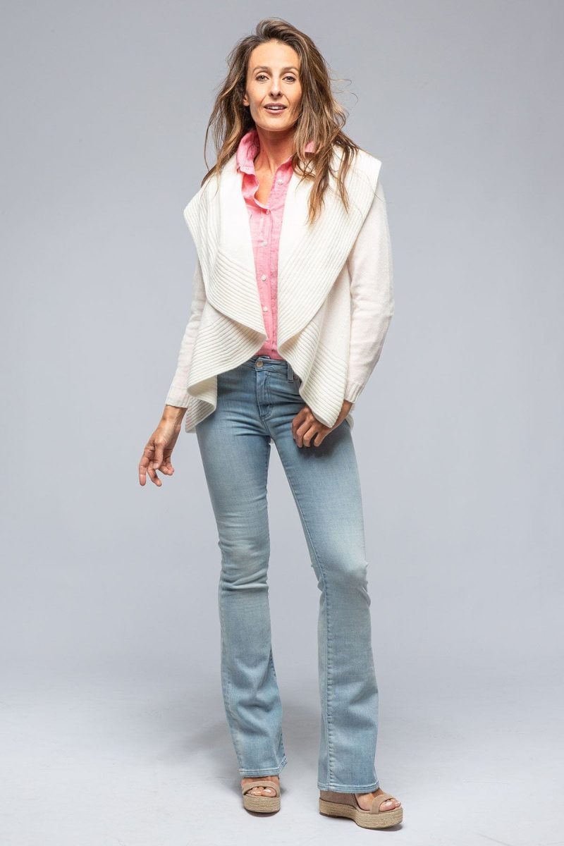 rani arabella margot cashmere open cardigan in cream ladies sweaters axels vail 39246540177642