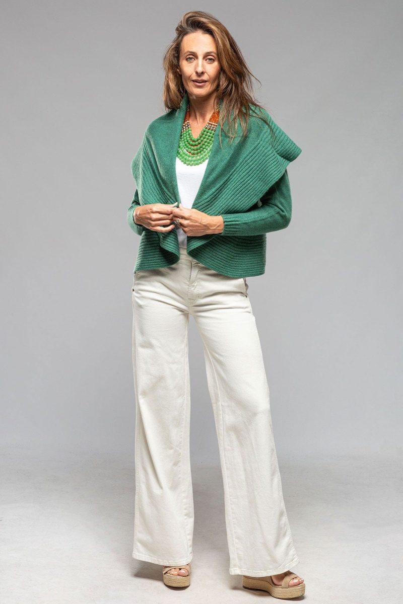 rani arabella margot cashmere open cardigan in emerald ladies sweaters axels vail 40217686278378