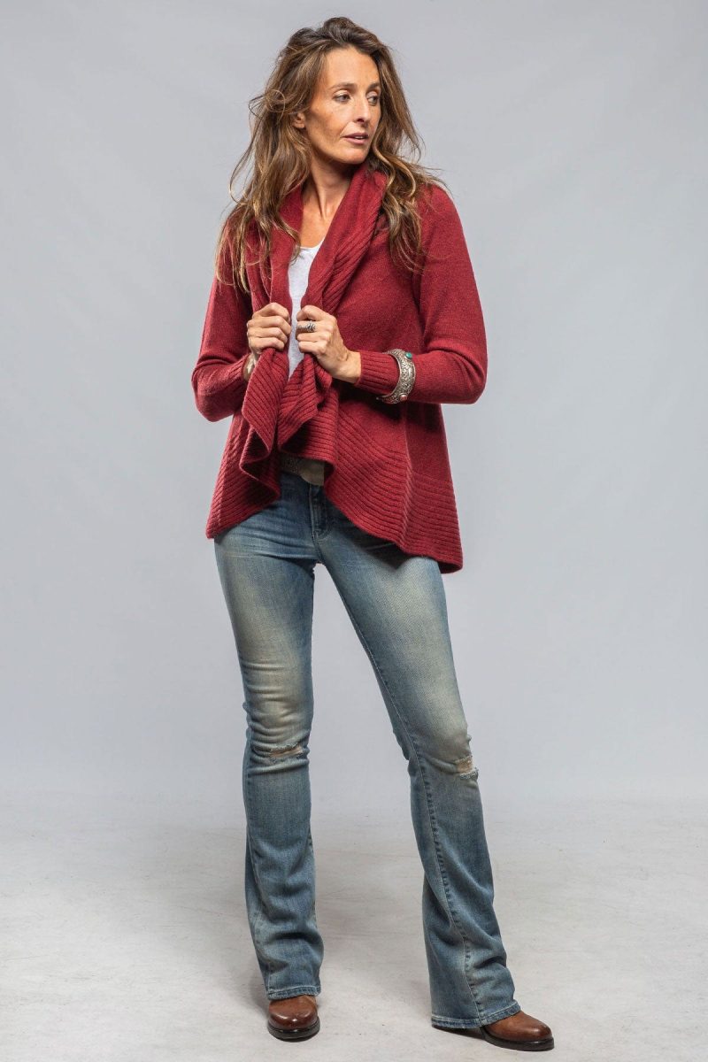 rani arabella margot cashmere open cardigan in rust ladies sweaters axels vail 40243419939050