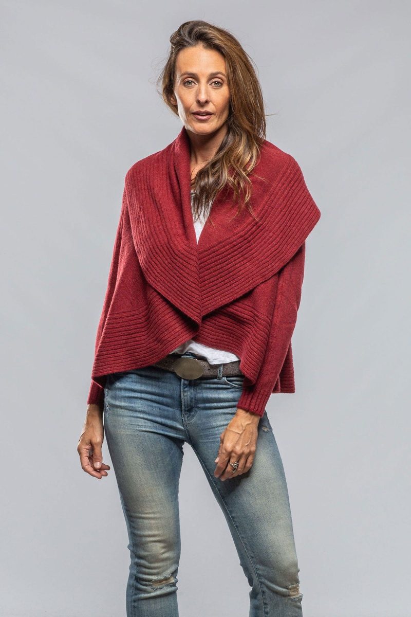 rani arabella margot cashmere open cardigan in rust ladies sweaters axels vail 40243420037354