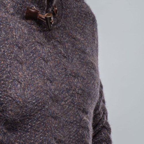 robert comstock james cable sweater in chocolate melange mens sweaters axels vail 40391727284458