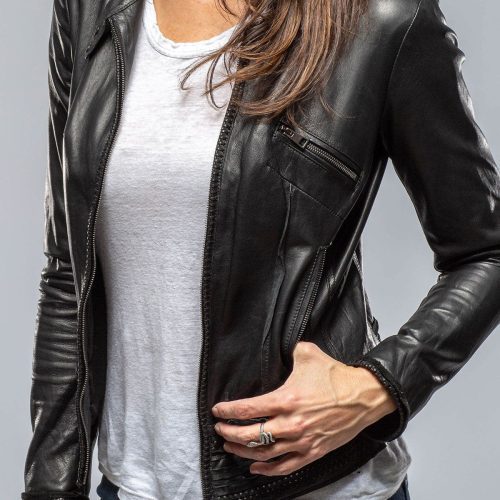 roncarati becca leather jacket ladies outerwear leather axels vail 39751507476714