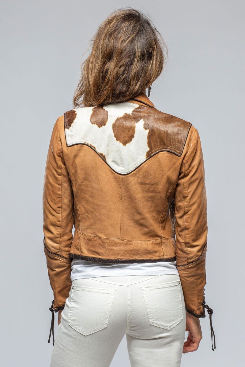 roncarati noya hair on hide jkt in camel ladies outerwear leather axels vail 39376622846186