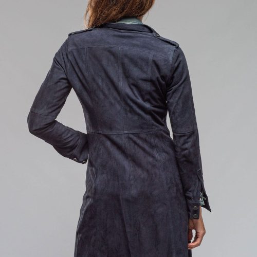 roncarati savannah long leather tunic in navy ladies outerwear leather axels vail 40217716687082