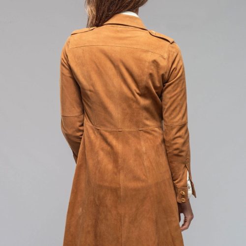 roncarati savannah long leather tunic in tobacco ladies outerwear leather axels vail 40217725403370