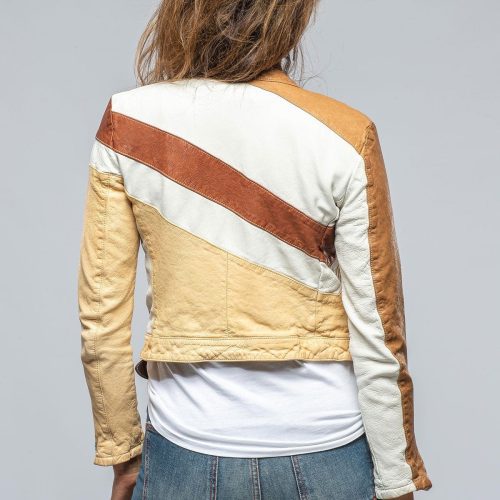 roncarati vespa jkt in beige white chocolate ladies outerwear leather axels vail 39965313269994