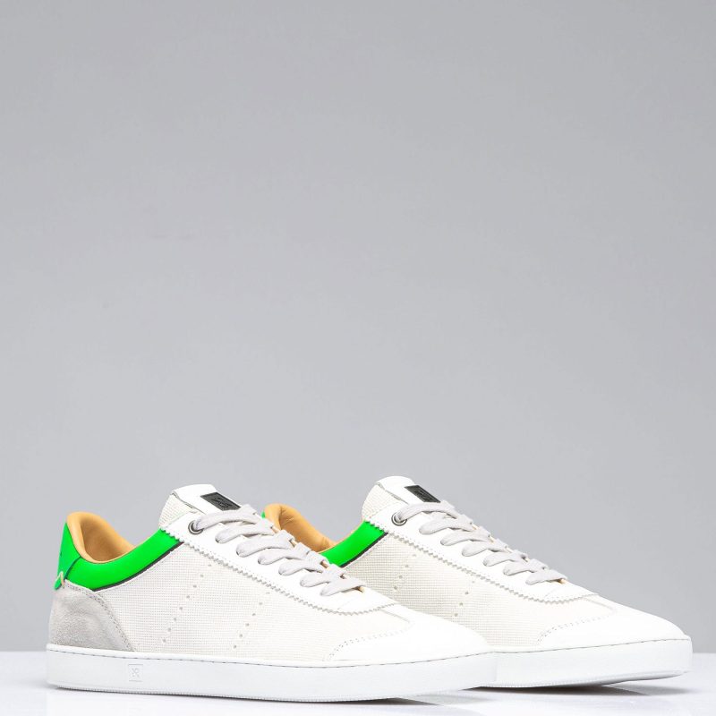 rubirosa dash shoe in white green mens shoes axels vail 40412946170090