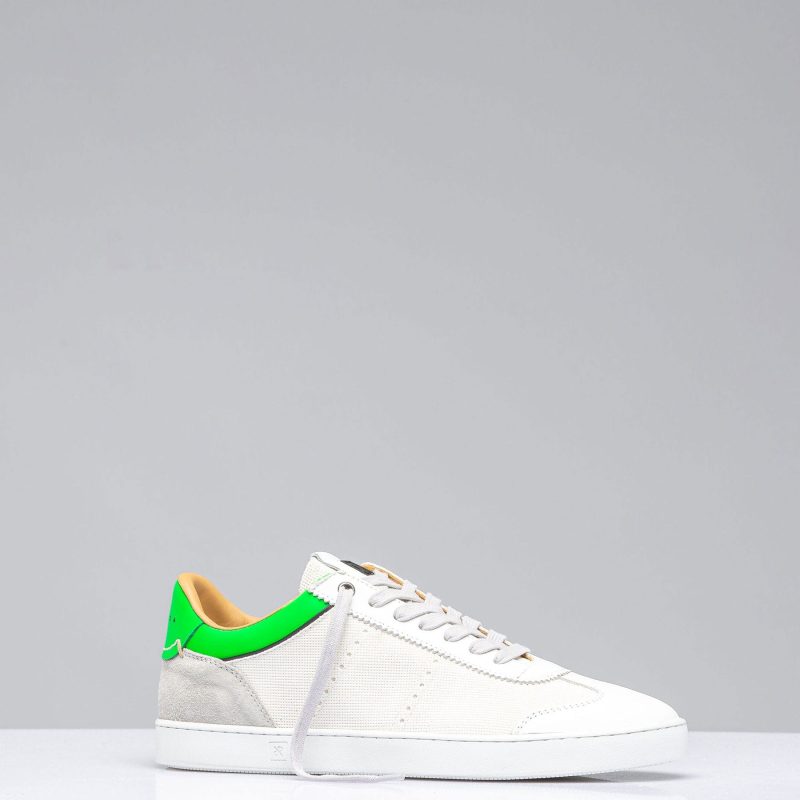 rubirosa dash shoe in white green mens shoes axels vail 40412947939562