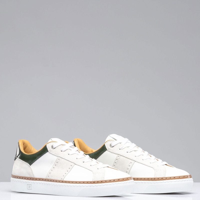 rubirosa the mustang shoe in white green mens shoes axels vail 40412920578282