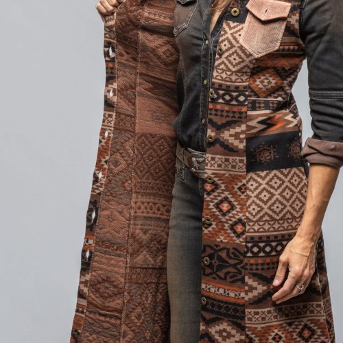 sonia villa badlands long vest in brown ladies outerwear lightweight axels vail 40558968701162