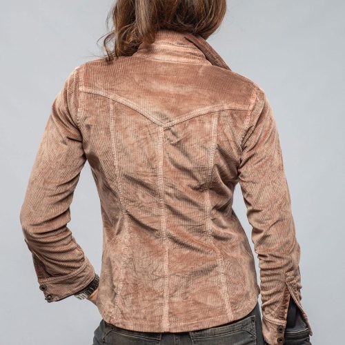 sonia villa bandera western shirt in cocoa ladies outerwear lightweight axels vail 40541771923690