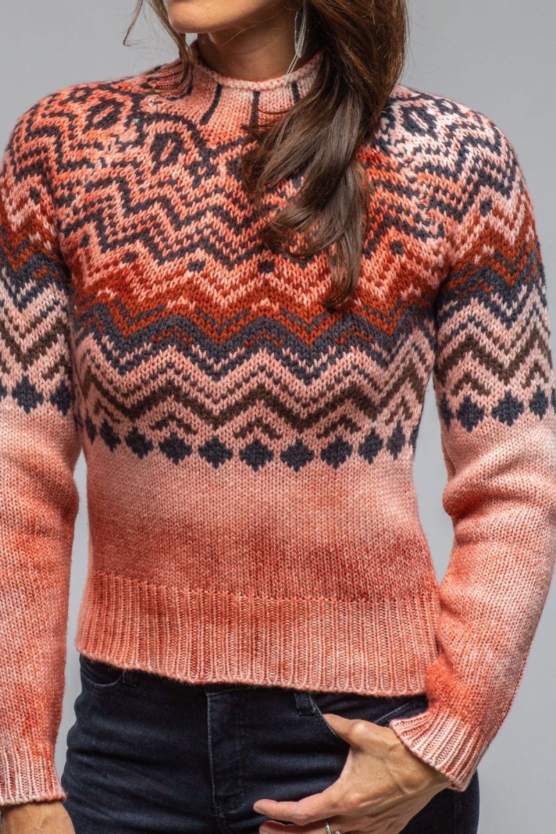 sonia villa cabin sweater in rust ladies sweaters axels vail 40466592137450