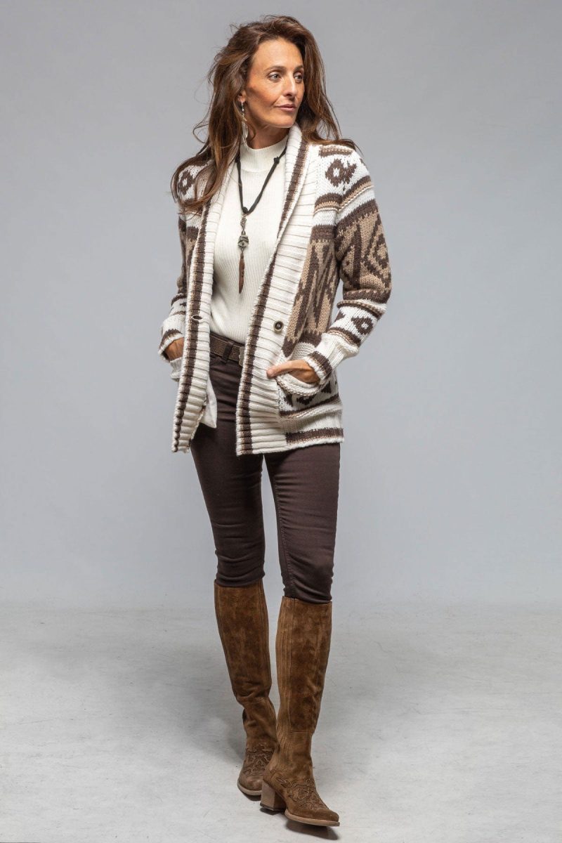 sonia villa evelyn alaskan knit sweater in brown ladies sweaters axels vail 40466606784746