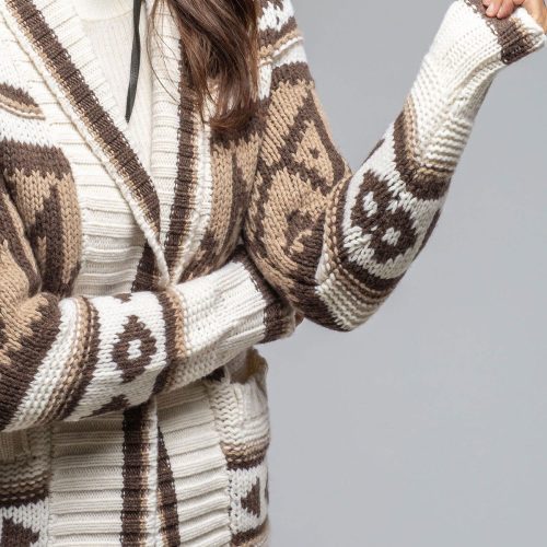 sonia villa evelyn alaskan knit sweater in brown ladies sweaters axels vail 40466606850282