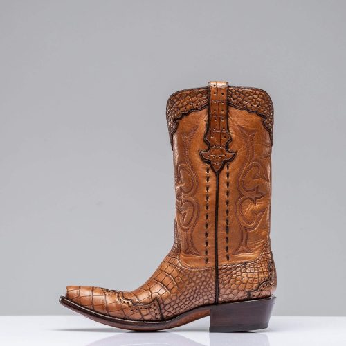 stallion boots cognac alligator majestic boots mens cowboy boots axels vail 28793175343293