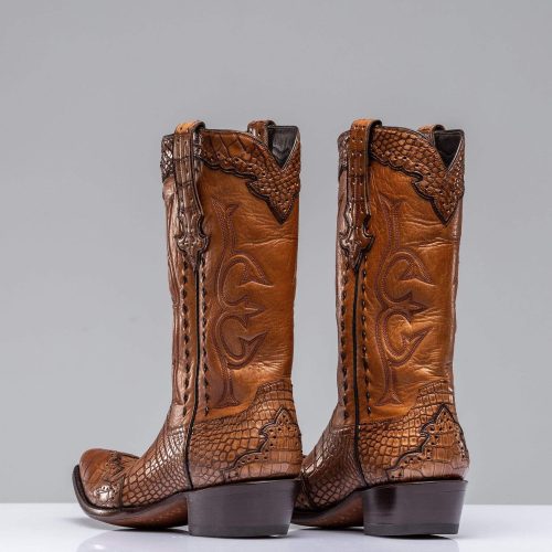 stallion boots cognac alligator majestic boots mens cowboy boots axels vail 28793275285693