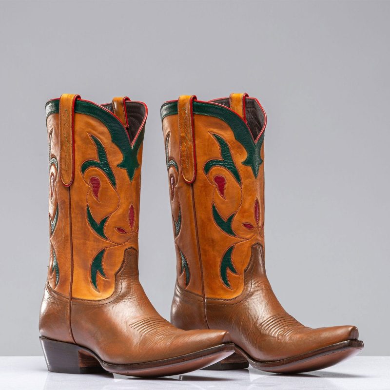 stallion boots ranch hand vintage inlaid boots mens cowboy boots axels vail 40576602210538