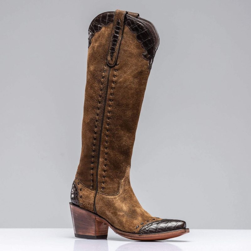 stallion boots tall distressed camel boot ladies cowboy boots axels vail 29875887702205