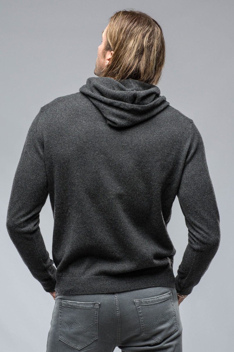 stile latino florio hooded cashmere sweater grey mens sweaters axels vail 38819041476842