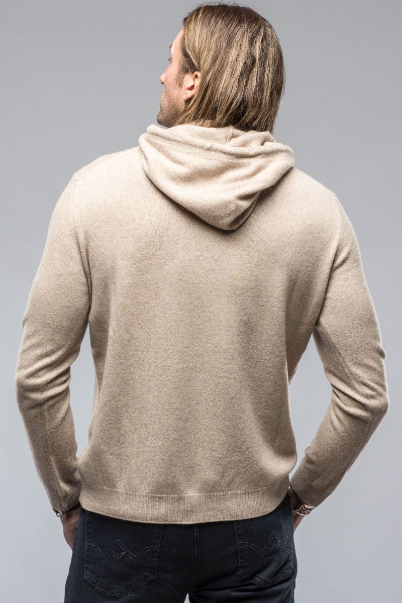 stile latino florio hooded cashmere sweater in sand mens sweaters axels vail 38819037085930