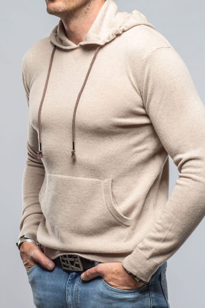 stile latino florio ii cashmere hoodie in beige mens sweaters axels vail 40526922514666