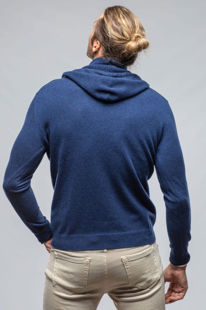 stile latino florio ii cashmere hoodie in navy mens sweaters axels vail 40526924251370