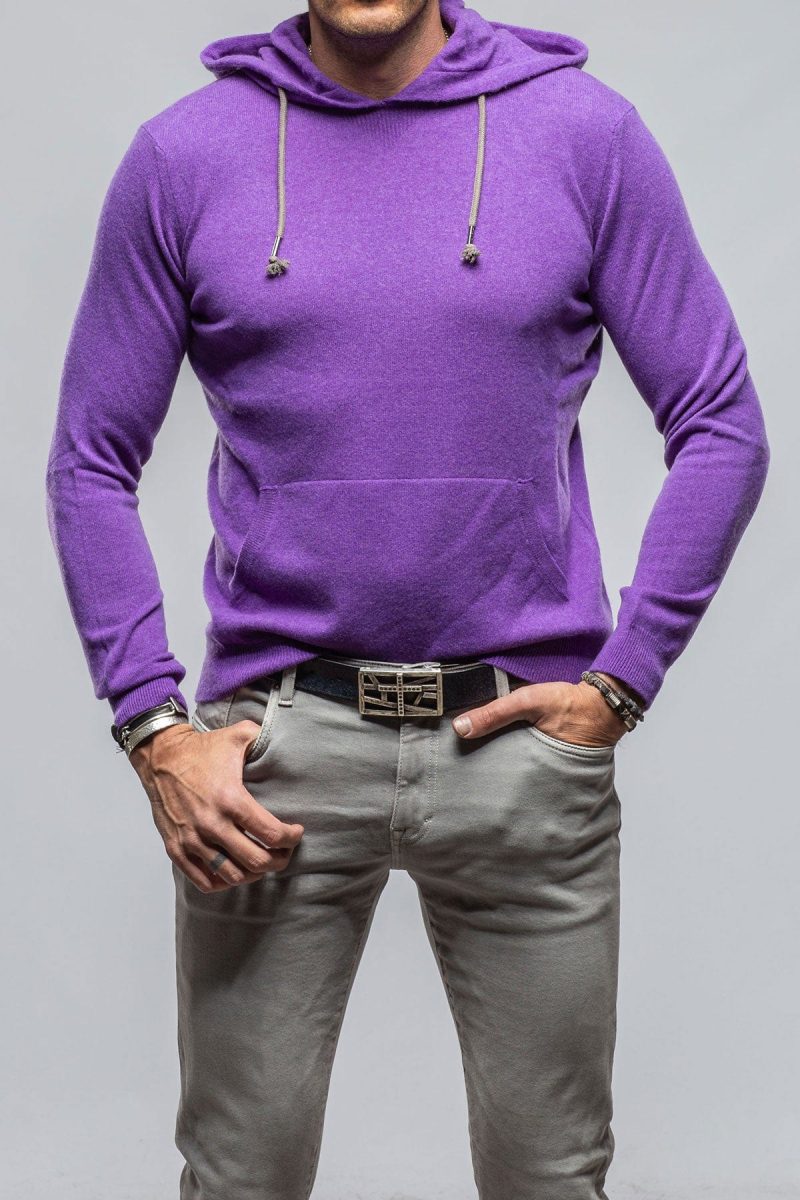 stile latino florio ii cashmere hoodie in purple mens sweaters axels vail 40526924841194