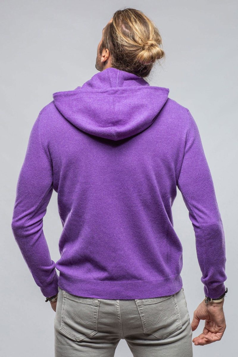 stile latino florio ii cashmere hoodie in purple mens sweaters axels vail 40526925037802