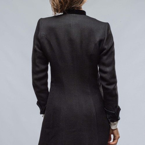 t ba alberca short medallion coat in black ladies tailored jackets axels vail 38244532650218