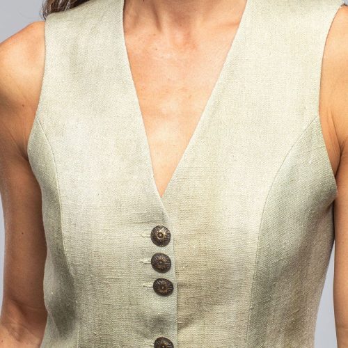 t ba georgina linen vest ladies tailored vests axels vail 40081081172202