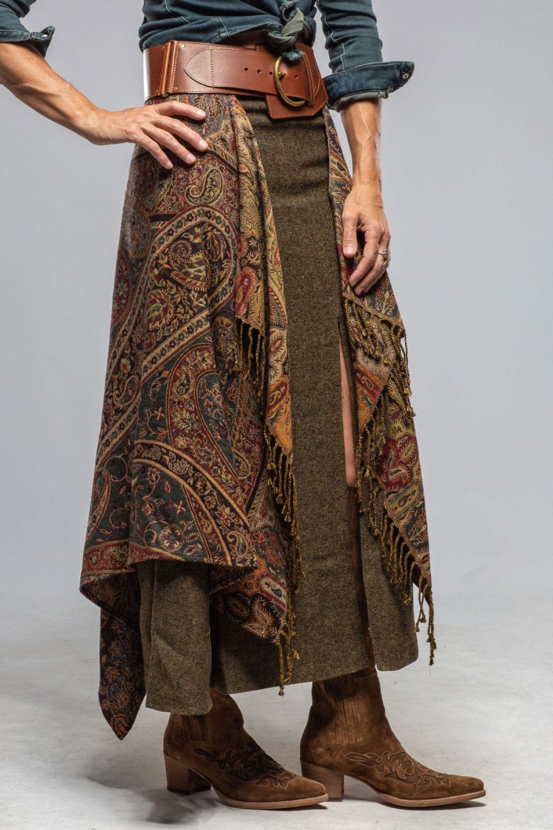 t ba gypsy combi skirt in black paisley jacquard ladies skirts axels vail 40287562662122