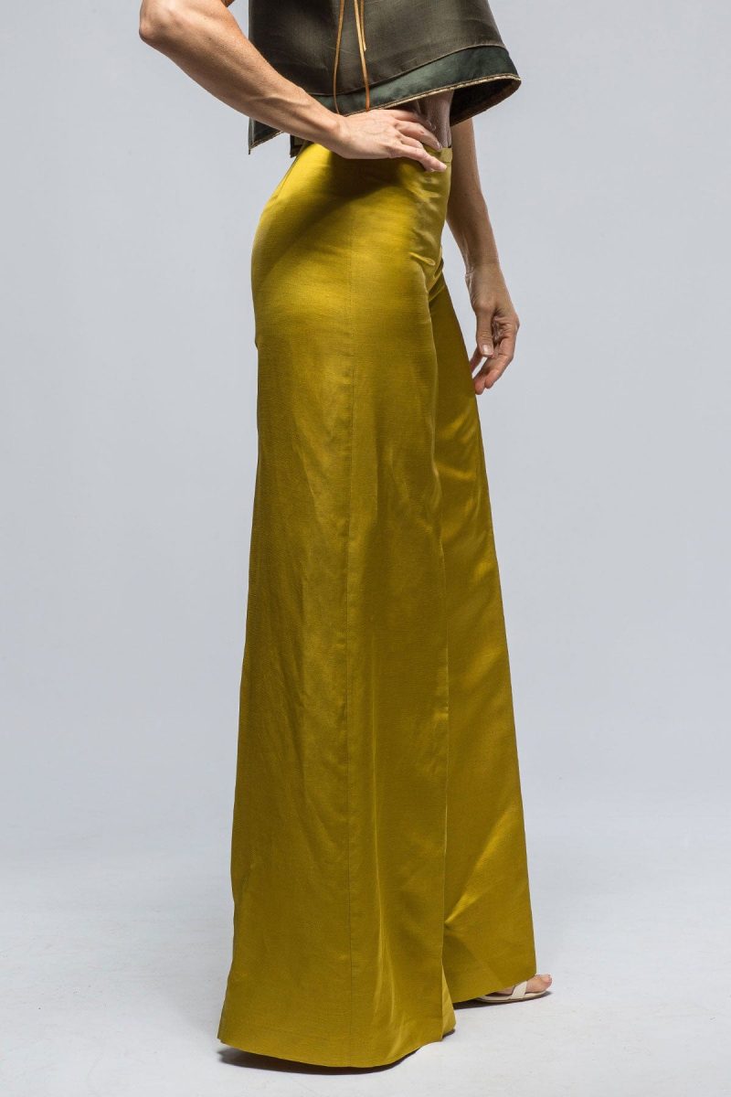 t ba maxi pant in gold ladies pants axels vail 39147689115882