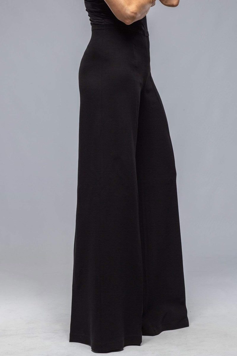 t ba maxi wide leg pants in black crepe ladies pants knit axels vail 30862178189501