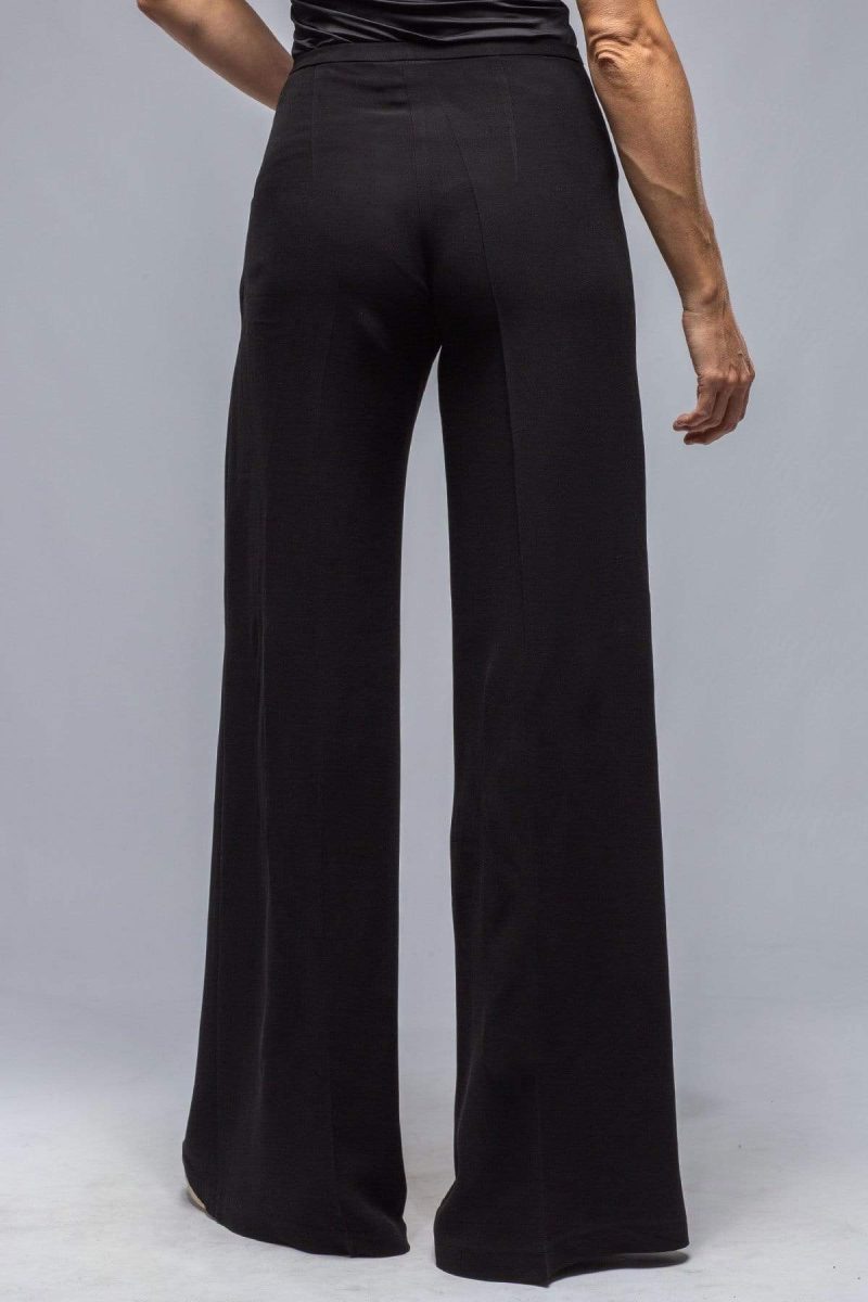 t ba maxi wide leg pants in black crepe ladies pants knit axels vail 30862201520317